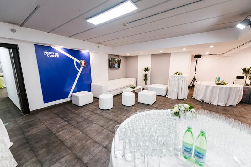 partita del cuore allestimento ingresso